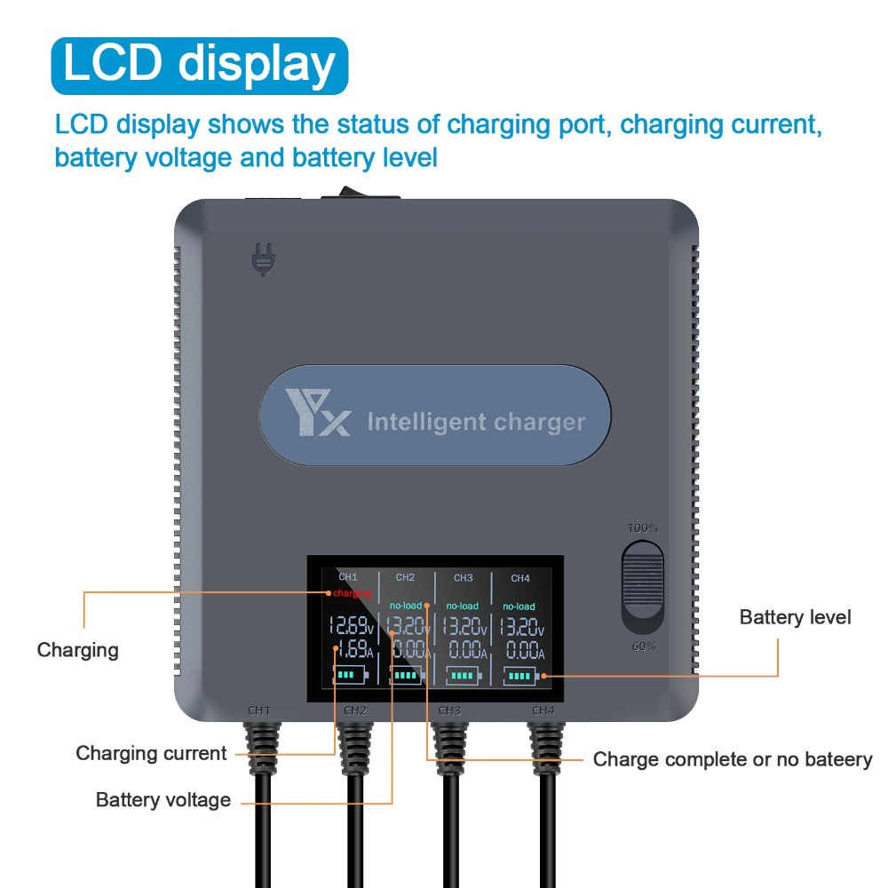 Pengisi Daya Baterai Digital 6 - Drone Battery Smart ulasan dan harga